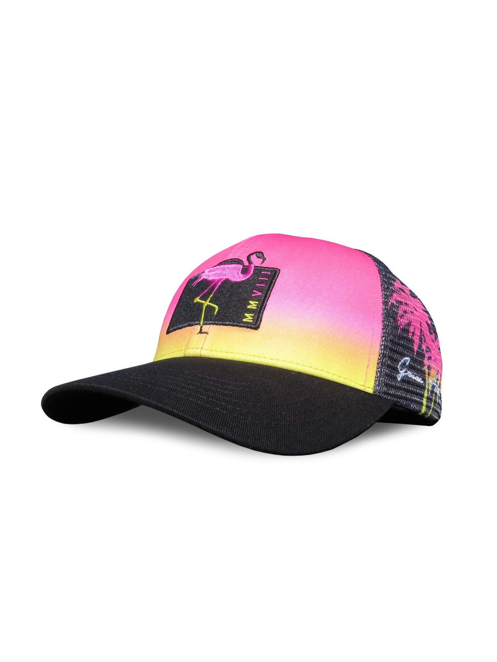Beach Trucker Hats for Women- Snapback Baseball Cap for | Flamingo | Size OS